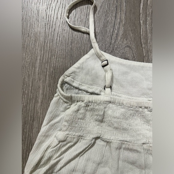 Shyanne Women’s White Smock Flowy Tank Top Size:Small - Picture 5 of 7